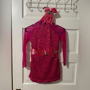 Pink Sequin Shift Dress